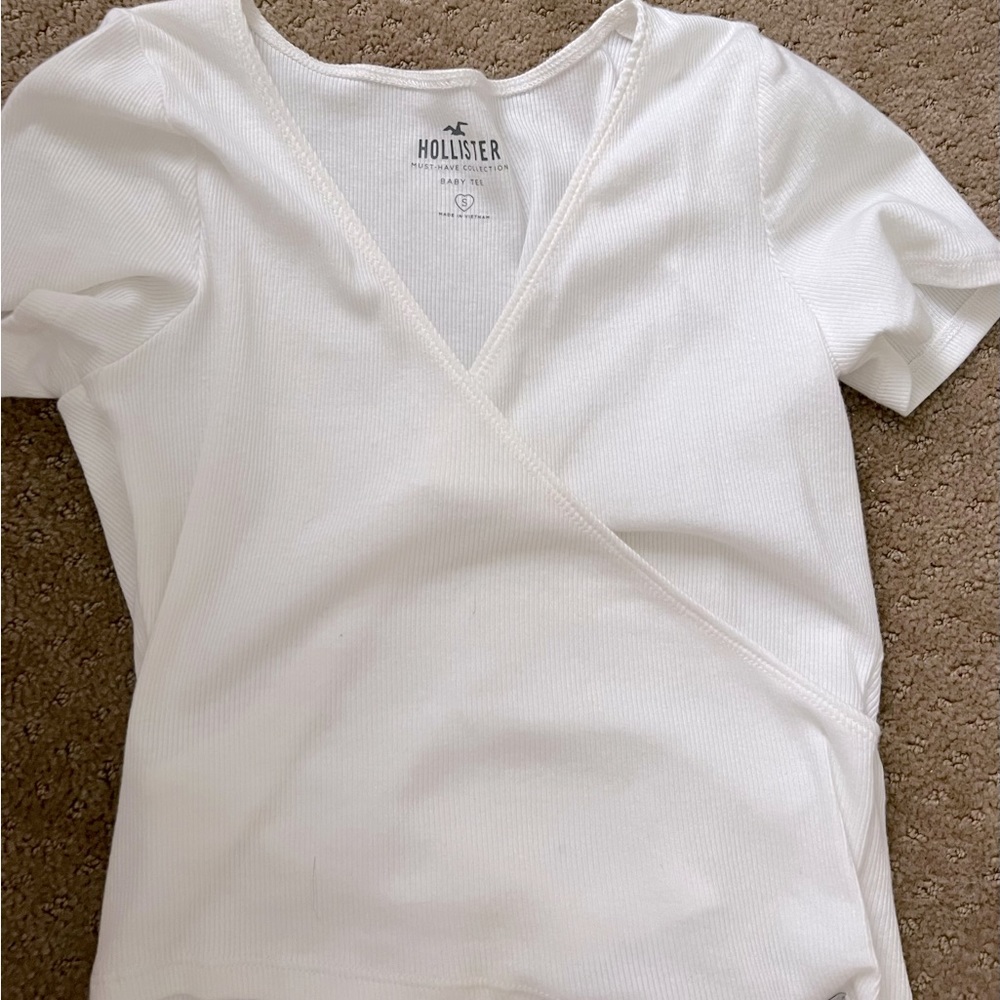 Hollister cropped wrap top